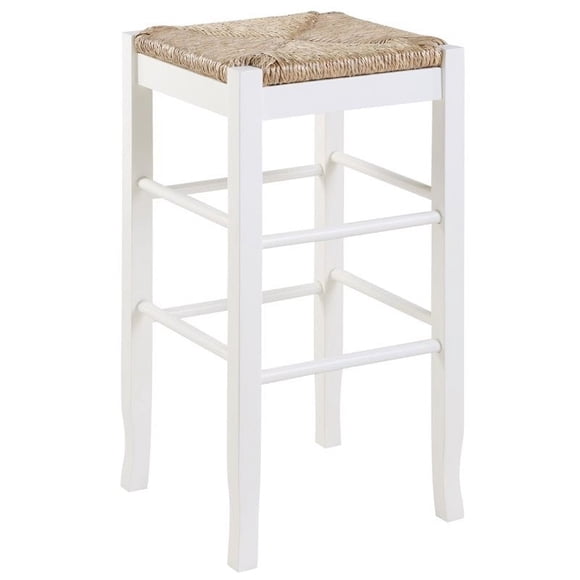 Boraam Square Rush Bar Stool in Cream