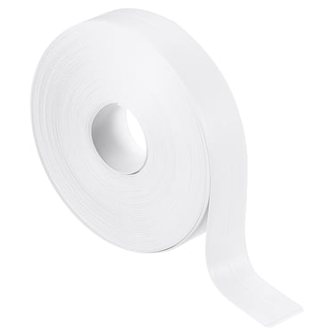 Uxcell Ruban de Calfeutrage, Ruban d'Étanchéité Autocollant Imperméable Bande de Scellant de Calfeutrage pour Toilette et Baignoire Blanc 0,9 Pouces x 33 Pieds
