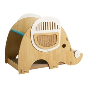 DOLITY Cat Tree Corrugated Paper Scratching Bed Play Centre d'activités Cats Bed for