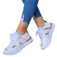 thumbnail image 4 of Weiqiqre Chaussures de Course pour Femmes en Solde, Chaussures Décontractées Confortables à Lacets pour Sports de Plein Air, à Bout Rond, Semelle Épaisse, Basses, avec Coutures, 4 of 5