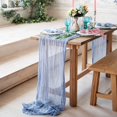 thumbnail image 2 of Gauze Tablecloth Boho Country Decor For Wedding Decor Reception Bridal Shower Holiday Party, 2 of 9