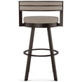 thumbnail image 4 of Amisco Browser Tabouret de Bar Pivotant de 30 Po - Polyester Tissé Beige et Brun / Métal Brun Foncé, 4 of 9
