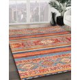 thumbnail image 2 of Ahgly Company Tapis d'Intérieur Rectangulaire Abstrait Rouge Tapis de Zone Abstrait, 5 Pieds x 7 Pieds, 2 of 6