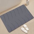 thumbnail image 5 of Fridja Washable Bathroom Mat, Memory Foam Bath Mat for Bathroom, Absorbent Bathroom Rug Non-Slip Rubber Back, 15.7''x23.6'', Dark Gray, 5 of 5