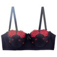 thumbnail image 1 of Women‘s Sexy Embroidered Support Bra  Oversized Adjustable Bra   French Style, 1 of 3