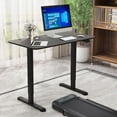 thumbnail image 3 of Gymax Bureau Debout Électrique Réglable pour Ordinateur avec Anticollision Noir, 3 of 10