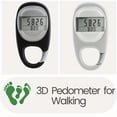 thumbnail image 2 of Estbridge Podomètre de Marche Simple Compteur de Pas 3D pour Hommes Femmes, 2 of 5