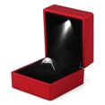 thumbnail image 4 of HURRISE 4 Colors Fashionable LED Lighted Ring Storage Box Jewelry Display Case Gift, Ring Display Box, Ring Case, 4 of 9