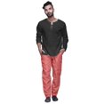 thumbnail image 2 of Atasi Dupion Adjustable Solid Readymade Pajama Ethnic Wear Mens Bottom Pant, 2 of 5