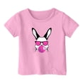 thumbnail image 3 of FhsagQ le 7 Juillet T-Shirt Décontracté à Manches Courtes à Col Rond pour Fille avec Imprimé de Pâques Mignon Haut T-Shirt pour Tout-Petits Filles Printemps le 7 Juillet T-Shirts 5T-6T Pâques 12-13 Ans, 3 of 3