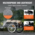 thumbnail image 3 of VEVOR Bike Cargo Trailer, 100 lbs Load Capacity, Heavy-Duty Bicycle Wagon Cart, Foldable Compact Storage & Quick Release with Universal Hitch, 16" Wheels, Safe Reflectors, Fits 22"-28" Bike Wheels, 3 of 9
