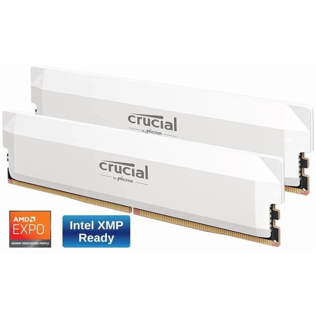 Crucial Pro Overclocking 32GB (2 x 16GB) DDR5 6400 (PC5 51200) Desktop Memory Model CP2K16G64C38U5W