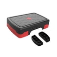 thumbnail image 4 of S SERENABLE Stepper Aérobique Multifonction Marche d'Exercice pour Gym à Domicile Force Rouge Noir avec Rehausseur, 4 of 9