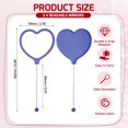 thumbnail image 2 of Uxcell 3 Pack Beadable Mirrors with Handle, 6.4 Inch Long Heart Shape Bead Mirror Bars Removable for DIY Crafts(Navy Blue), 2 of 7
