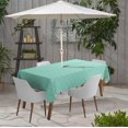 thumbnail image 2 of Vargottam Indoor/OutdoorTablecloth58x58 Inch SquareTablecloth with Umbrella Hole and Zip- Waterproof PatioTableCloths- TableCovers for Backyard RectangularTable- Aquamarine Green, 2 of 5