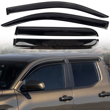 Pour Toyota Tacoma 2024 - Déflecteur de Fenêtre 25 4Dr Protection contre le Soleil et la Pluie Hotte de Ventilation de Fenêtre -