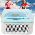 thumbnail image 4 of Record Player Style  Speaker, Multifunctional 1200mah Battery Wave Speaker Auto Shut Off Timer  for Party White,Pink,Yellow,Black, 4 of 7
