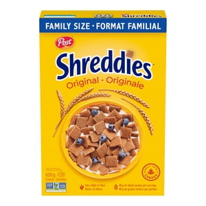 Post Shreddies Céréales originales, taille familiale, 635GR
