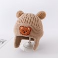 thumbnail image 4 of CSChome Chapeau d'Hiver pour Enfants - Protection des Oreilles Assortiment de Couleurs Ours Dessin Animé, 4 of 7