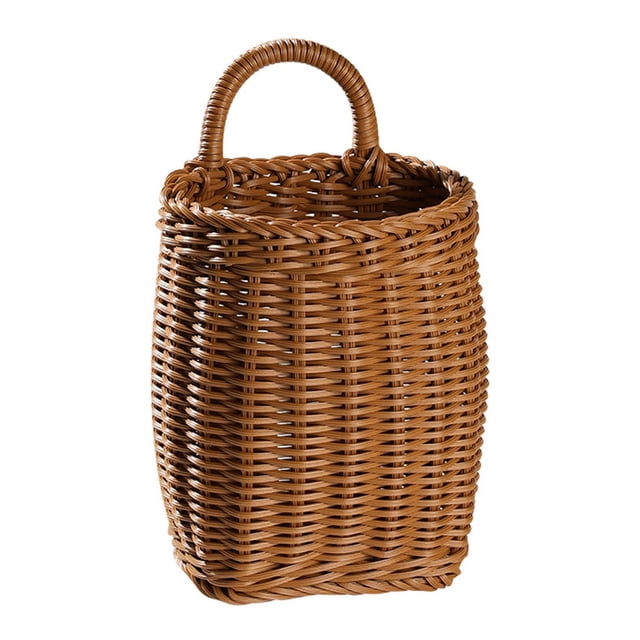 Face & Storage Bags Product Imitation Vine Weaving Kitchen Garlic Storage Retro Wall Hanging Portable Small Flower Kitchen Utensil Hanging