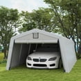 thumbnail image 2 of Outsunny 11' x 20' Portable Garage Carport with Ventilation Windows, Grey, 2 of 10