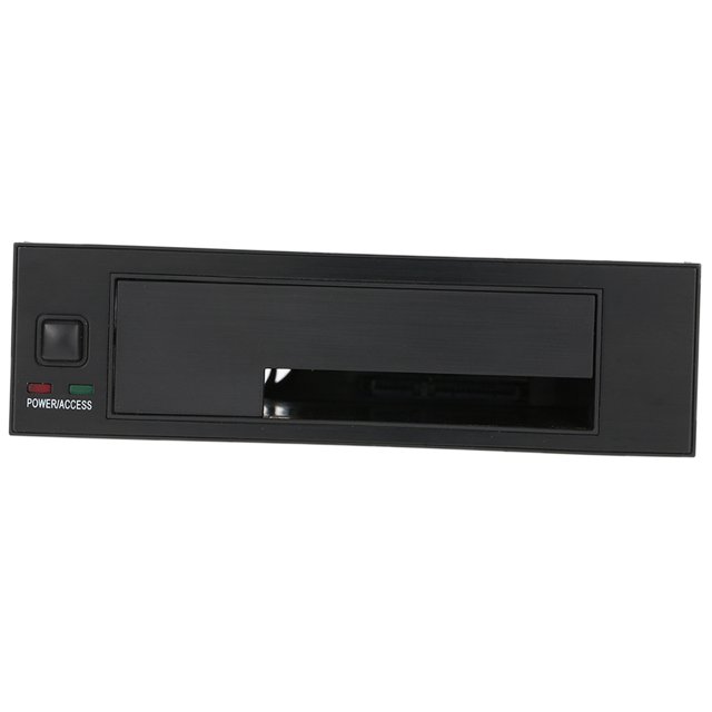 Mobile Internal Single Bay Mobile Rack Enclosure with LED Indicator Light Support Hot-swap for 2.5/3.5inches HDD SSD Fit PC 5.25'' Bay