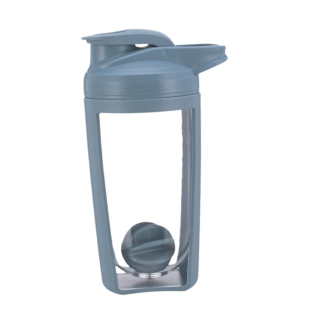 QualitChoice Shaking Blender 650 ML Shaker Bottle With Mixer Ball For Making Smoothies Shakes And Ice Cubes Workout Cycling Yoga