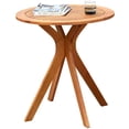 thumbnail image 2 of Costway 27'' Outdoor Round Table Solid Wood Coffee Side Bistro Table, 2 of 10