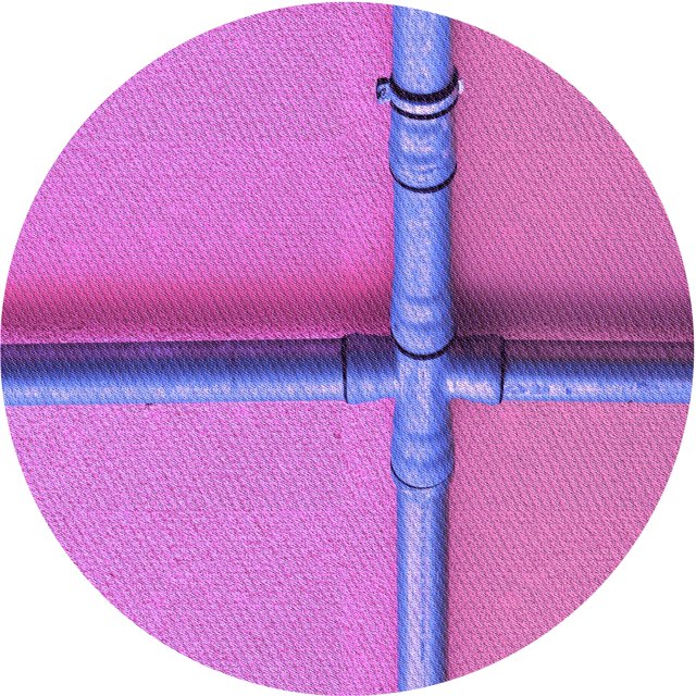Ahgly Company Tapis d'Intérieur Lavables en Machine, Ronds, Héliotropes, Violets, 7' Ronds