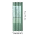 thumbnail image 3 of Todaioua Semi Sheer Window Curtain with Silver Embossed Pattern Light Filtering Polyester Fabric for Bedroom Living Room Study Modern Home Decor with Grommet Top Installation, 3 of 7