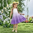 thumbnail image 2 of Tranfacy Robes d'Été pour Ados, Robe d'Été pour Filles, Robe d'Été Boho pour Fille 4-14 Ans à Dégradé de Couleurs, Décontractée, Sans Manches, à Étages, Style Nuisette, 2 of 7