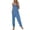 AA-Blue, variant on QATAINLAV Women's Casual V Neck Spaghetti Straps Jumpsuit Summer Sleeveles Baggy Cotton Overalls Solid Color Wide Leg One Piece Pants with Pockets Green S Sales of The Week