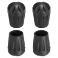 thumbnail image 1 of Unique Bargains 0.62'(16mm) Chair Feet Replacement Plastic Non-Slip Camping Chair Leg Tips Cap 4 Pack, 1 of 6