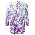 thumbnail image 5 of Jsaierl Automne Manches 3/4 Hauts pour Femmes Décontractés Col Rond Chemises Mode Imprimées T-Shirts Confortables Légers 2024 Blouses pour Dames, 5 of 5