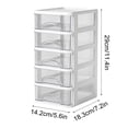 thumbnail image 4 of Plastic Storage Drawers Organizer Desktop Storage Box, Transparent Small Drawer Desk, Plastic Mini Storage Box, Rabbit Stationery Storage Box Small Drawers Organizer Storage, 4 of 4