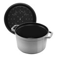 thumbnail image 3 of STAUB La Cocotte Cocotte Ronde Haute en Fonte de 4,75 L, Gris Graphite, 3 of 11