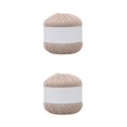 thumbnail image 2 of bedienty Knitting Thread Cotton Crochet Yarn Embroidery Clothes Sweater Weave Line DIY light brown 2Set, 2 of 6