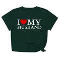 thumbnail image 2 of Meichang T-Shirts Graphiques pour Femmes T-Shirts de la Saint-Valentin Mignons Cœur T-Shirts Graphiques Décontractés Col Rond Manches Courtes Coupe Ample T-Shirts de Vacances Saint-Valentin, 2 of 5