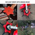 thumbnail image 2 of Steel Cutter Head Steel Trimmer Head 6 Teeth Sturdy Grass Trimmer Blade Durable Steel Razor Trimmer Head Flexible Professional Blade Easy Cutting for Lawn Weeding Garden�?reen�?, 2 of 8