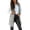 Grey, variant on Qholemyo Long Puffer Vest for Women Quilted Stand Collar Sleeveless Hooded Down Jacket Fall Winter Warm Comfy Zipper Coats with Pockets