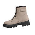 thumbnail image 1 of Kyusrd Bottes Courtes pour Femmes Mode Bottes Mi-Mollet pour Femmes Décontractées Bout Rond Bottes Confortables Chaussures Décontractées, 1 of 9