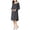 Dark Gray, variant on Tranfacy Women's Fashion Maternity Dress with Solid Color Print and Zipper Nursing Long Sleeve Pregnancy Dress for Fall Winter Baby Shower