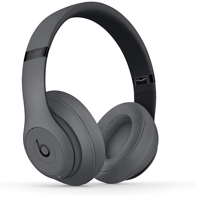 Casque d'Écoute Circum-Auriculaire Sans Fil à Réduction de Bruit Restored Beats Studio3 - Puce W1, Bluetooth Classe 1, 22 Heures d'Écoute, Microphone Intégré - (Gris)