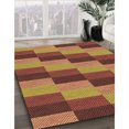 thumbnail image 3 of Ahgly Company Machine Washable Indoor Round Transitional Orange Area Rugs, 4' Round, 3 of 7