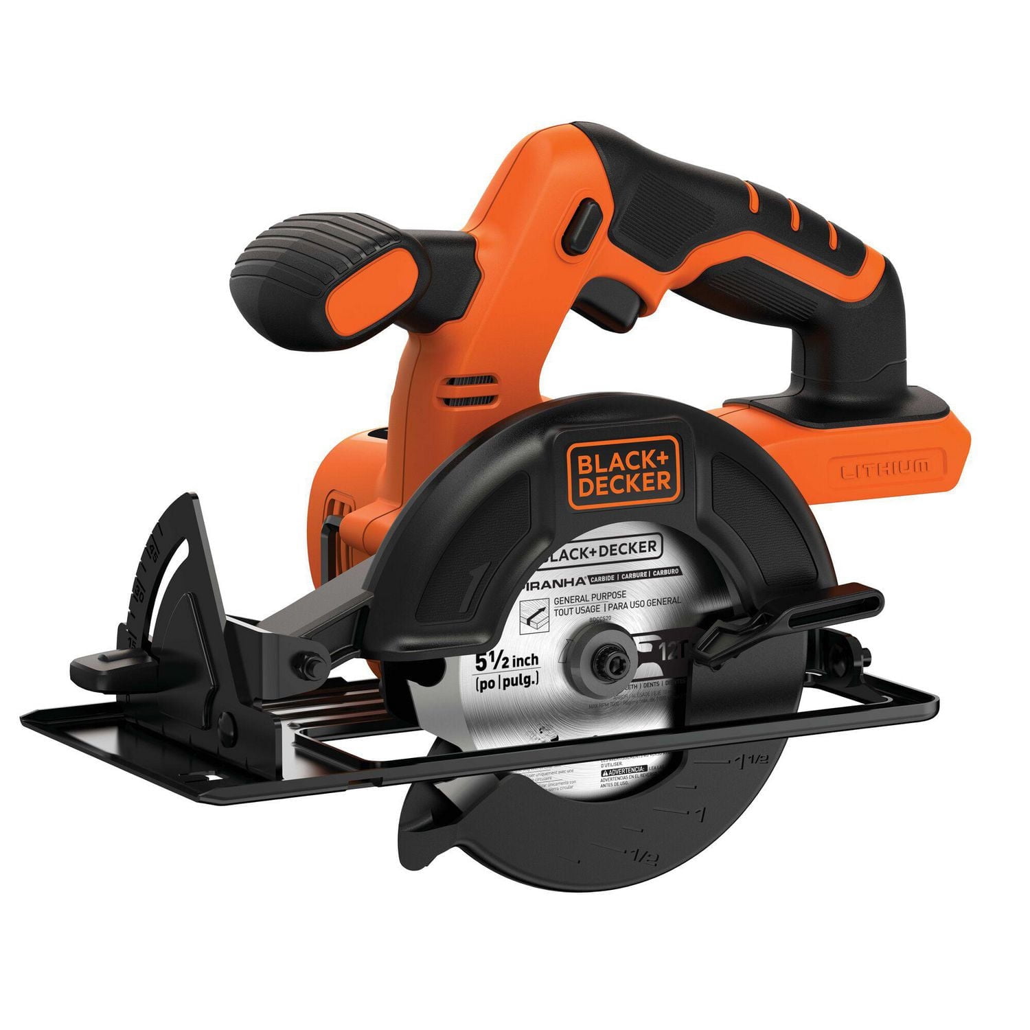 BLACK+DECKER Scie circulaire sans fil 20V MAX* POWERCONNECT™ 5-1/2 in. Scie circulaire sans fil, outil seul