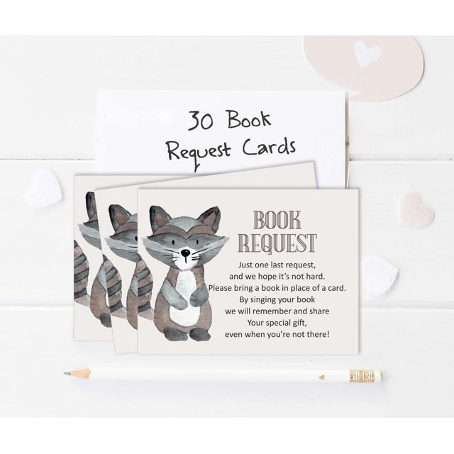 Inkdotpot 30 Books For Baby Shower Request Cards Bring A Book Instead Of A Card Jungle Animals Gender Neutral Baby Shower Invitations Inserts Games