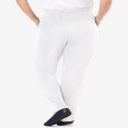 thumbnail image 3 of CHOK Plus Size 7-Day Knit Straight Leg Pant Stretch Elastic Waist Petite & Tall - 3X  Navy, 3 of 6