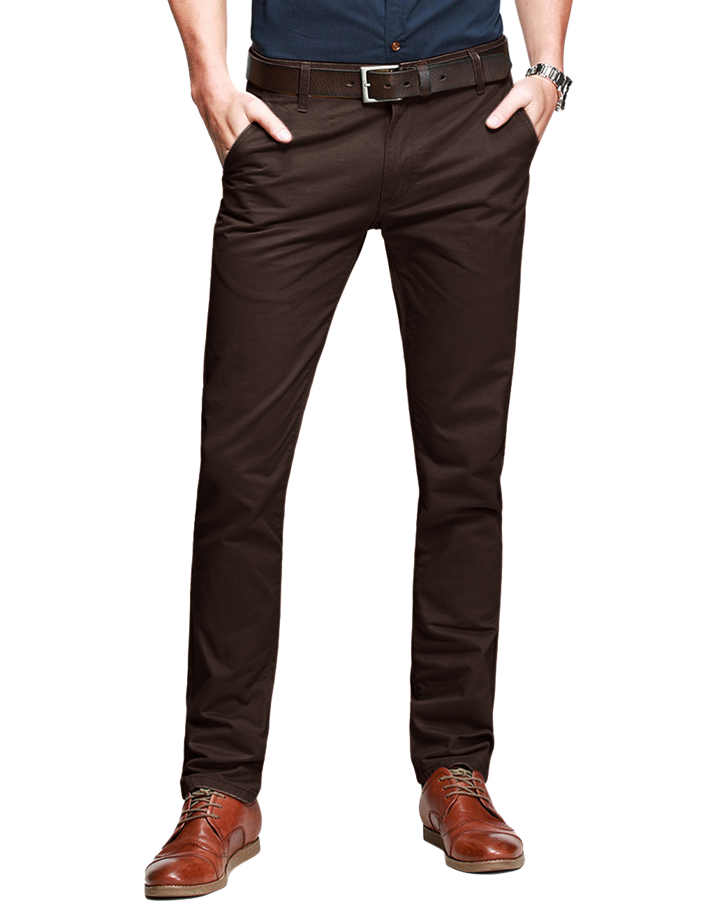Matchstick Men's Casual Comfy Elastic Pants