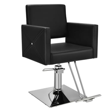 Costway Chaise de Salon pour Coiffeur, Chaise de Coiffeur Hydraulique Pivotante Réglable