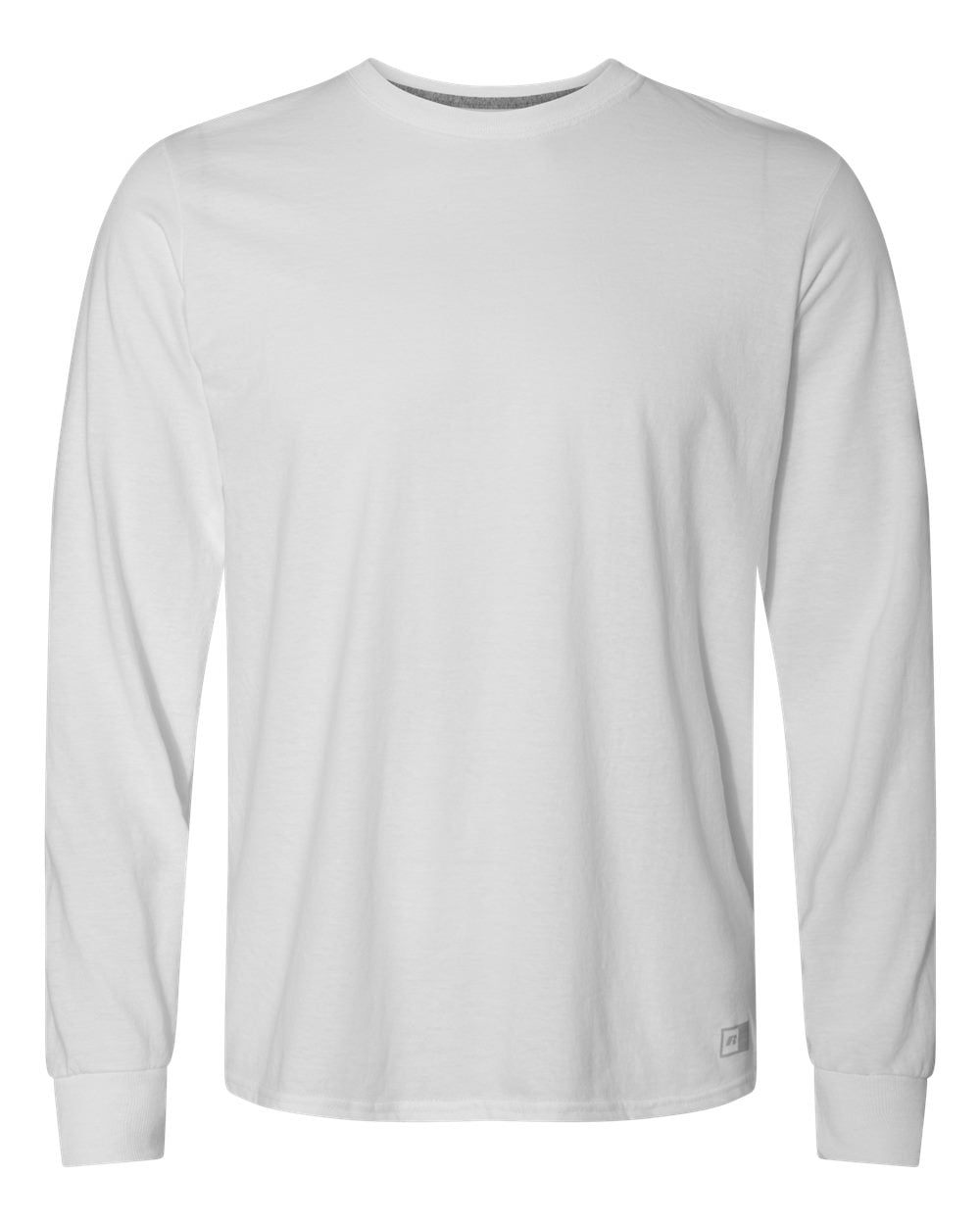 Russell Athletic Essential 60/40 Performance Long Sleeve T-Shirt, L, White